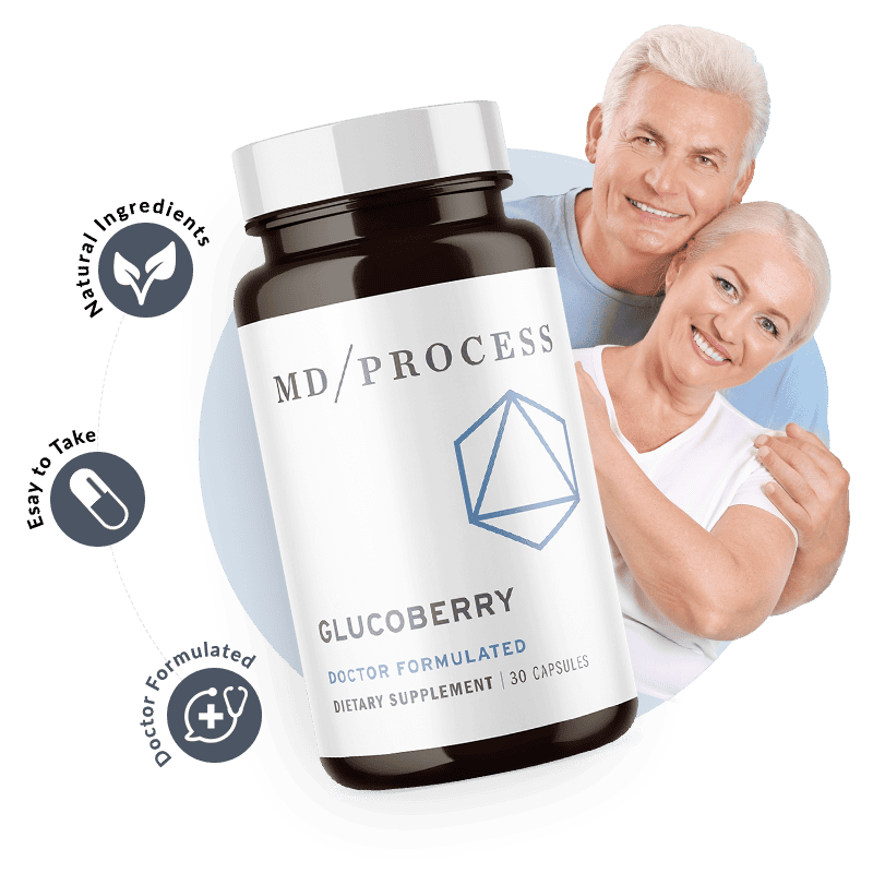 GlucoBerry natural blood sugar support supplement.